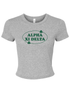Clover Crop Tee- Alpha Xi Delta