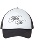 Cursive Alpha Phi Black Trucker Hat