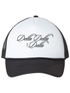 Cursive Delta Delta Delta Black Trucker Hat
