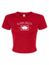Double Heart Crop Tee- Kappa Delta
