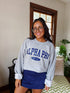 Sporty Crewneck- Alpha Phi