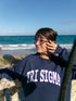Striped Sigma Sigma Sigma Crewneck