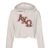 Slant Cheetah Alpha Chi Omega Cropped Hoodie