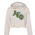 Slant Cheetah Alpha Epsilon Phi Cropped Hoodie