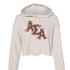 Slant Cheetah Alpha Sigma Alpha Cropped Hoodie