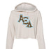Slant Cheetah Alpha Xi Delta Cropped Hoodie