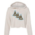 Slant Cheetah Delta Delta Delta Cropped Hoodie