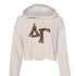 Slant Cheetah Delta Gamma Cropped Hoodie