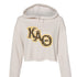 Slant Cheetah Kappa Alpha Theta Cropped Hoodie