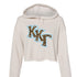 Slant Cheetah Kappa Kappa Gamma Cropped Hoodie