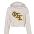 Slant Cheetah Phi Sigma Sigma Cropped Hoodie