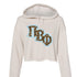 Slant Cheetah Pi Beta Phi Cropped Hoodie