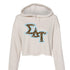 Slant Cheetah Sigma Delta Tau Cropped Hoodie