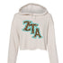 Slant Cheetah Zeta Tau Alpha Cropped Hoodie