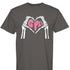 Skeleton Heart Gamma Phi Beta T-Shirt