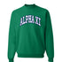 Striped Alpha Xi Delta Crewneck
