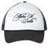 Cursive Alpha Xi Delta Black Trucker Hat