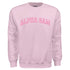Pink Gingham Sweatshirt- Alpha Gamma Delta