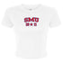 Southern Methodist Varsity Crop Tee