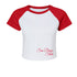 San Diego State Scripted Raglan Crop Tee