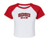 San Diego State Varsity Raglan Crop Tee
