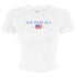 Gingham Flag Crop Tee- South by Sea