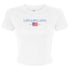 Gingham Flag Crop Tee - Kappa Kappa Gamma