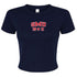 Southern Methodist Varsity Crop Tee