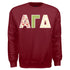 Patchwork Sweatshirt- Alpha Gamma Delta