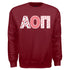 Patchwork Sweatshirt- Alpha Omicron Pi