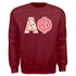 Patchwork Sweatshirt- Alpha Phi