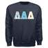 Patchwork Sweatshirt- Delta Delta Delta