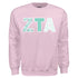 Patchwork Sweatshirt- Zeta Tau Alpha