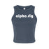 Retro Name Crop Tank - Alpha Sigma Alpha
