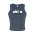 Retro Name Crop Tank - Chi Omega