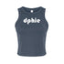 Retro Name Crop Tank - Delta Phi Epsilon