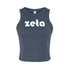 Retro Name Crop Tank - Zeta Tau Alpha