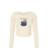 Fall Coffee Cropped Long Sleeve- Alpha Chi Omega