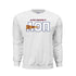 Pennant Letter Sweatshirt - Alpha Omicron Pi