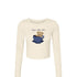 Fall Coffee Cropped Long Sleeve- Kappa Alpha Theta