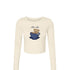 Fall Coffee Cropped Long Sleeve- Phi Mu