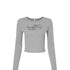 In the Wind Crop Long Sleeve- South by Sea